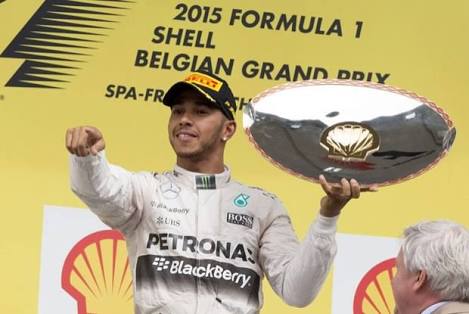 Hamilton vence GP na Bélgica